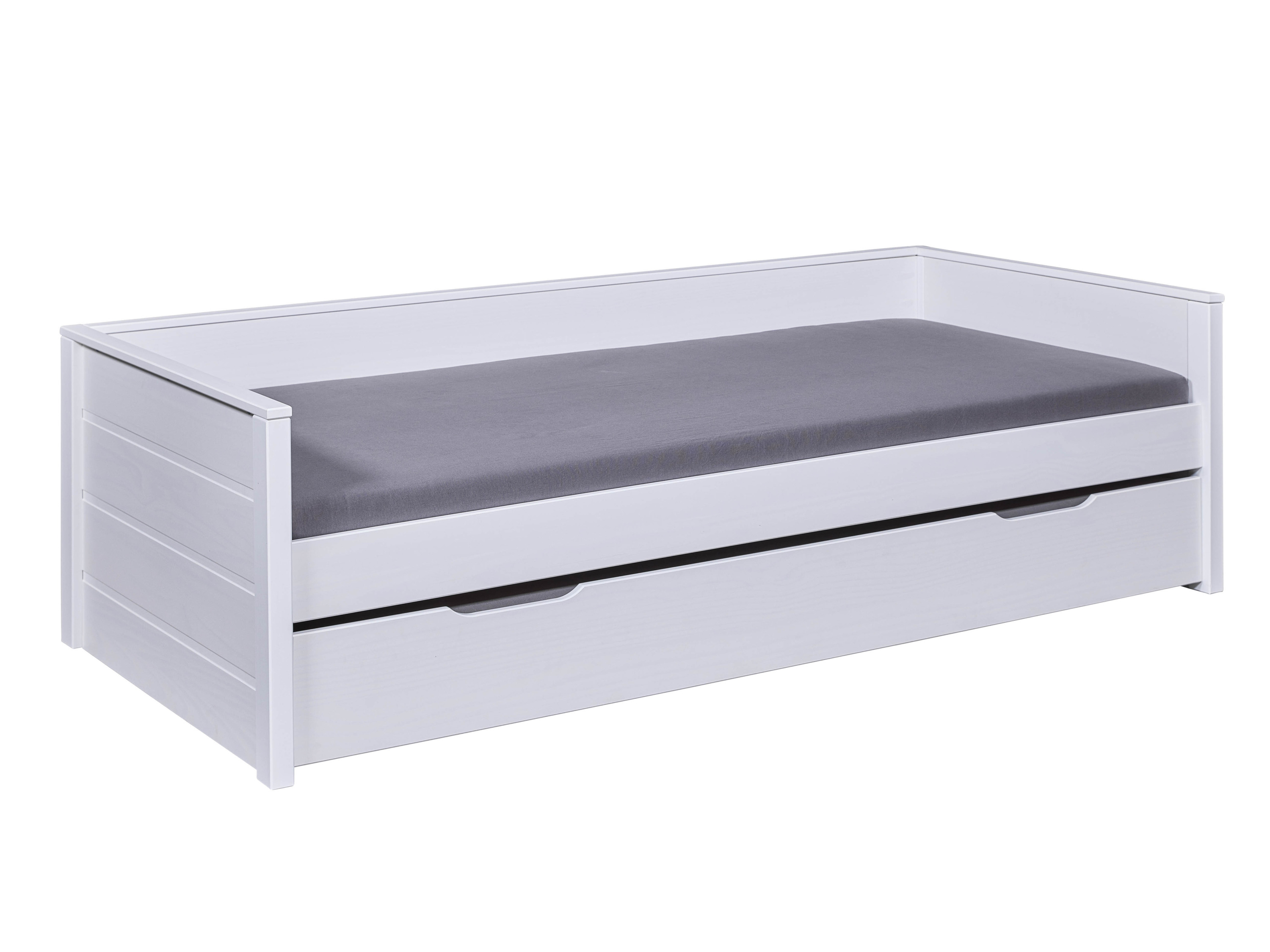 Inter Link Łóżko dziecięce »Dream the Future«, z wysuwanym łóżkiem. Biały