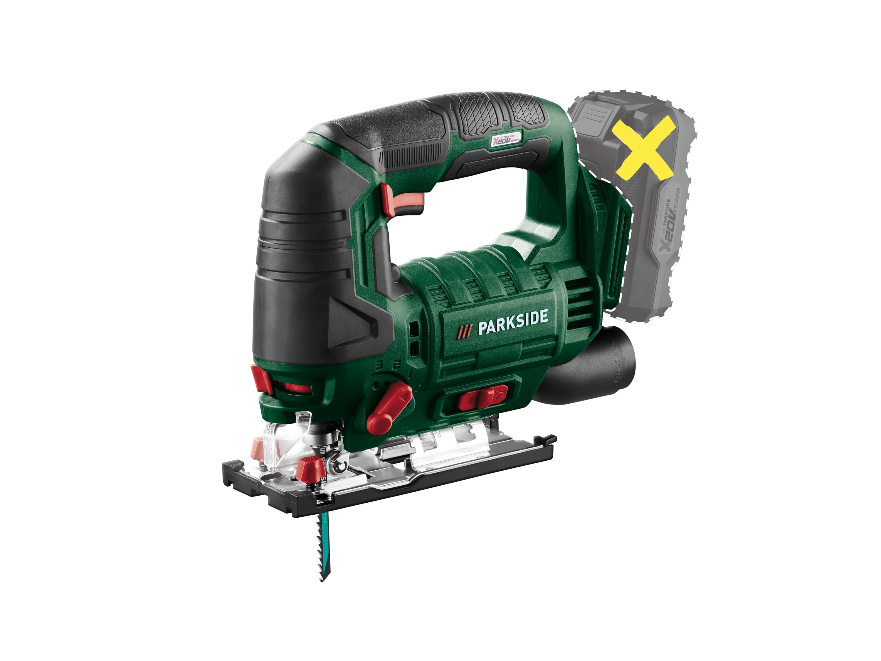 Parkside Akumulatorowa wyrzynarka 20 V, Pstda 20-Li bez akumulatora i ładowarki