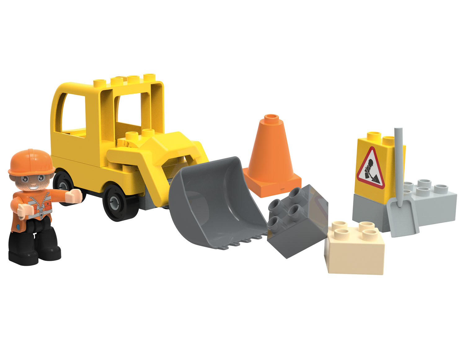 Playtive Clippys Zestaw klocków Junior S Koparka