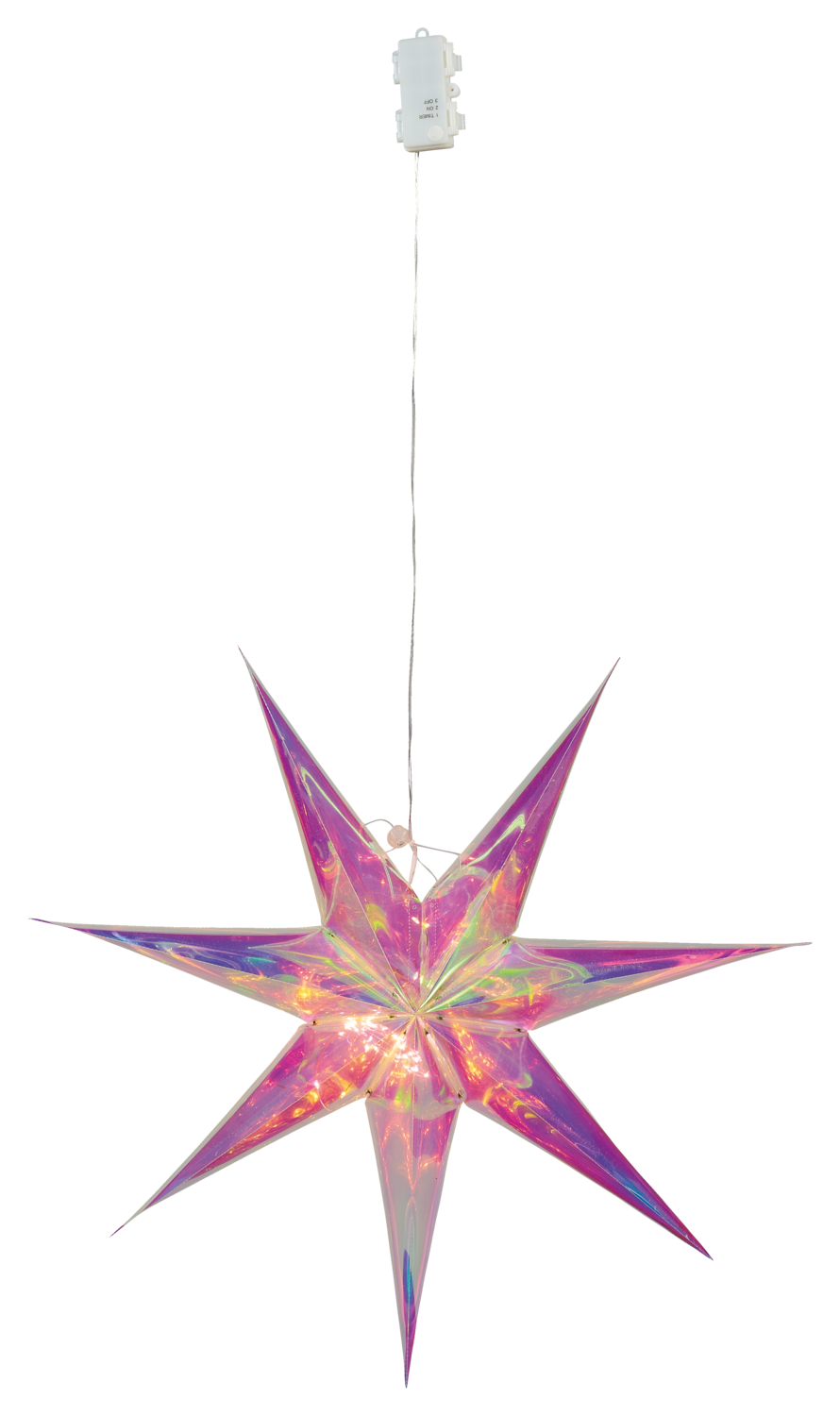 Livarno home Ozdobna gwiazda LED Holographic 3D Gwiazda heptagramu