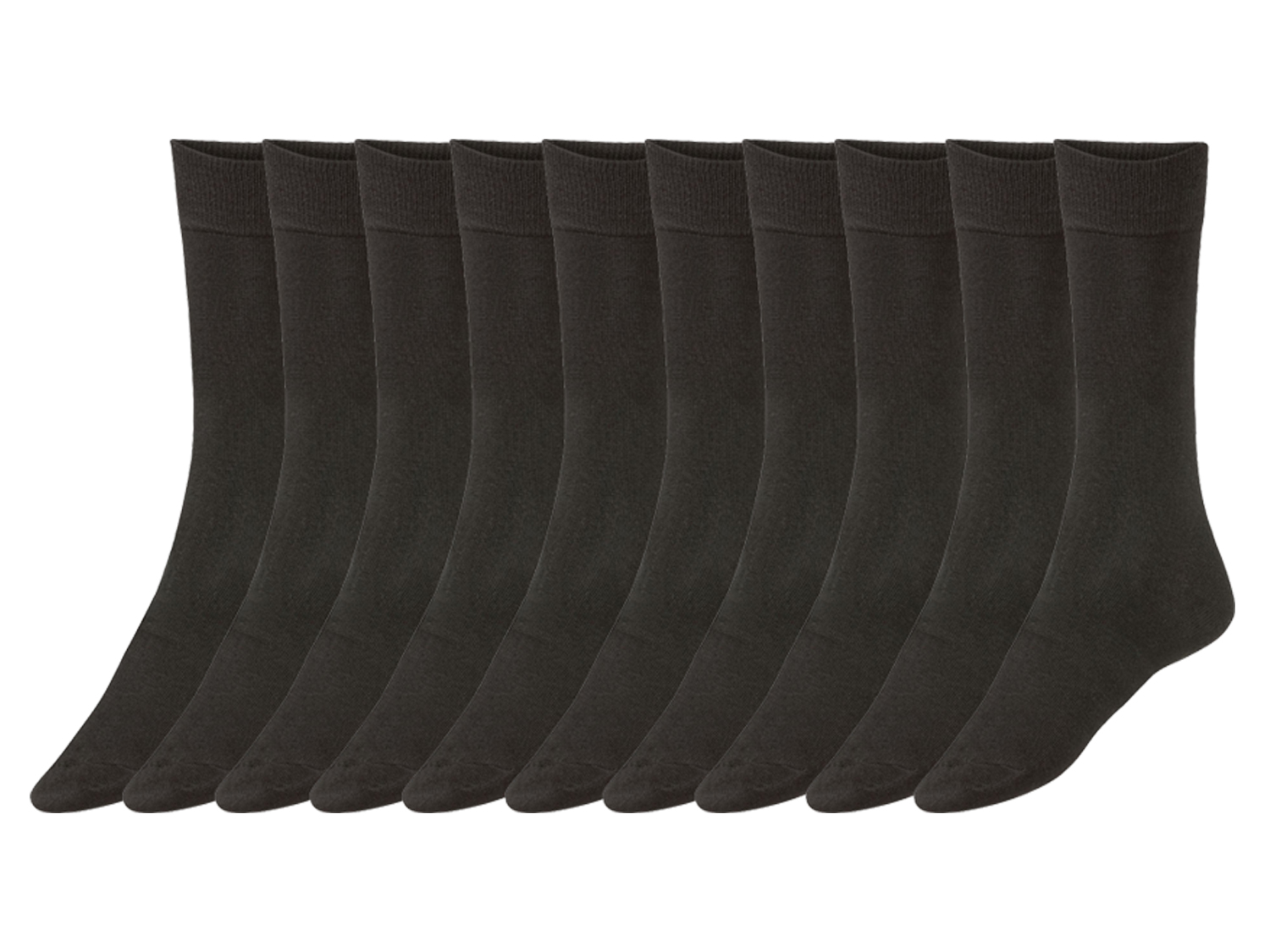 Livergy Skarpetki męskie, 10 par 43-46, Czarny