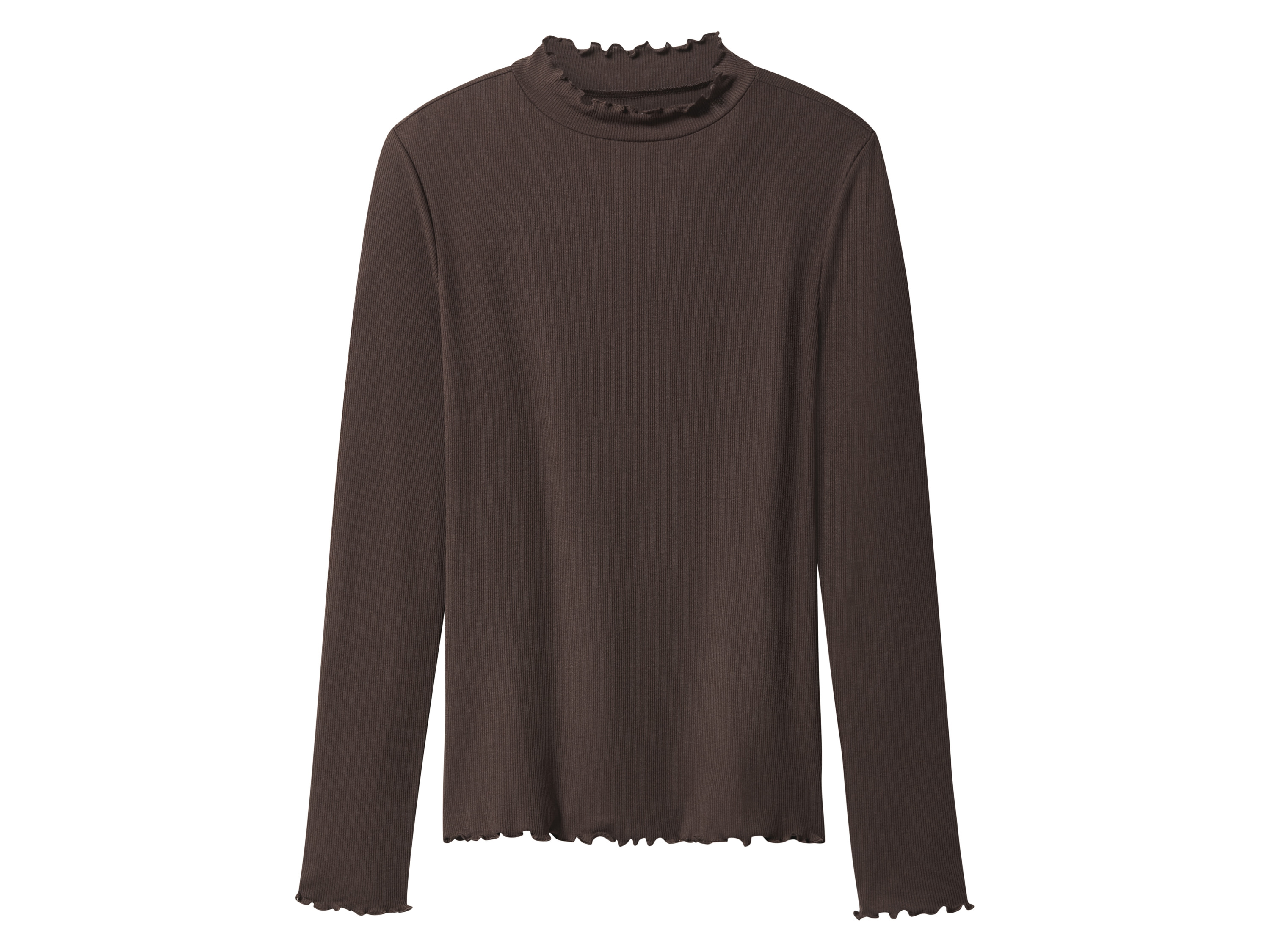 esmara Koszulka damska z długim rękawem Brązowy, S 36-38