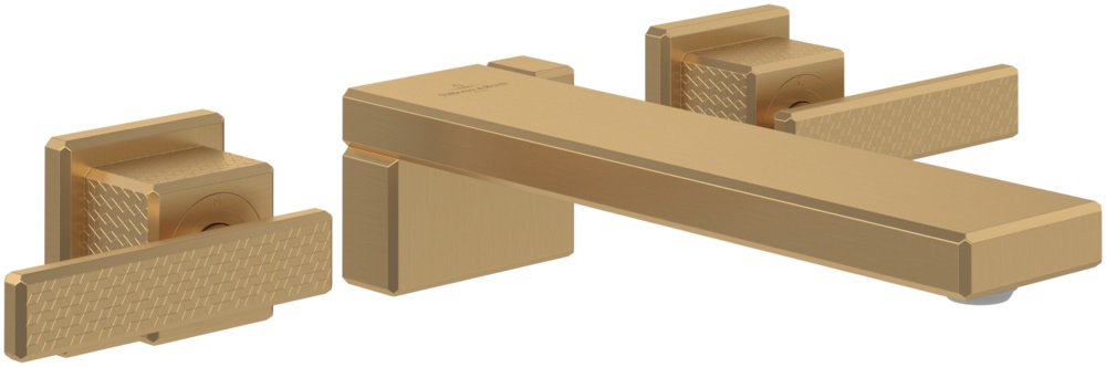 Darmowa Dostawa - Bateria umywalkowa podtynkowa złota Villeroy & Boch Mettlach TVW12600400076