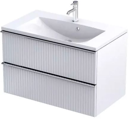 Darmowa Dostawa - Szafka 79.6x45.5x50 cm podumywalkowa wisząca biała Oristo Etna OR52SD2S802R