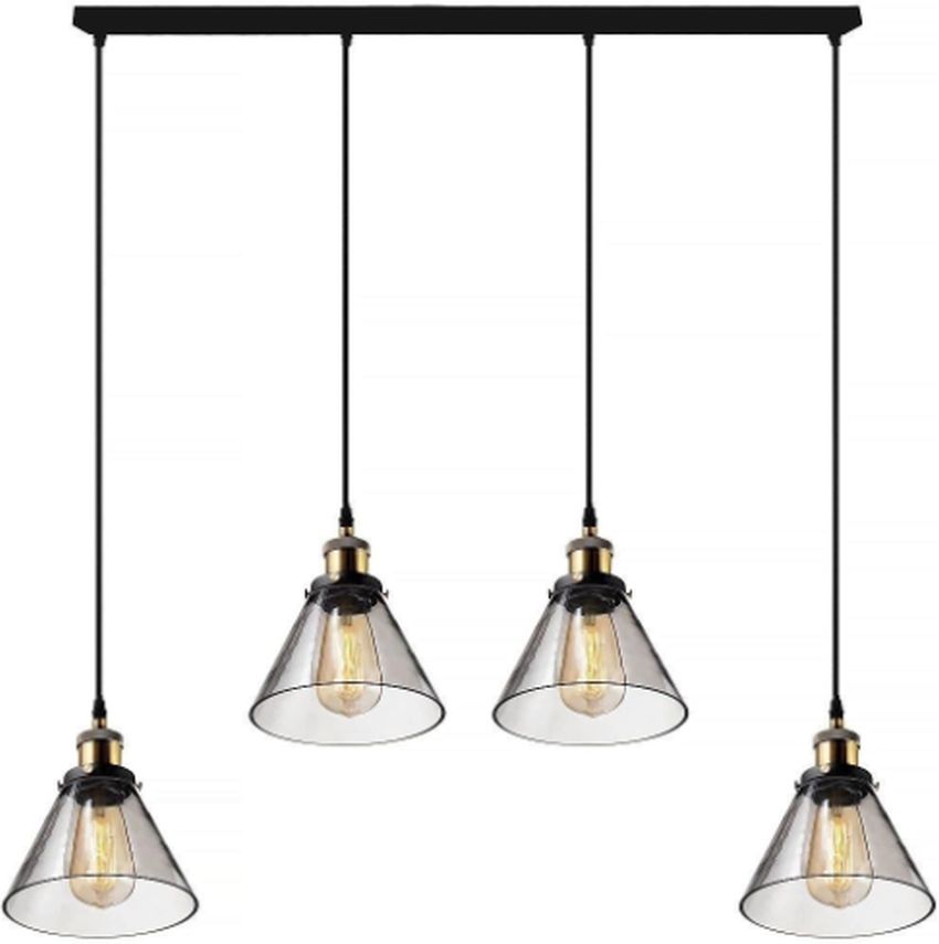 Darmowa Dostawa - Lampa wisząca 4x40 W mosiądz-przydymiona Altavola Design New York Loft LA034CL4smoky