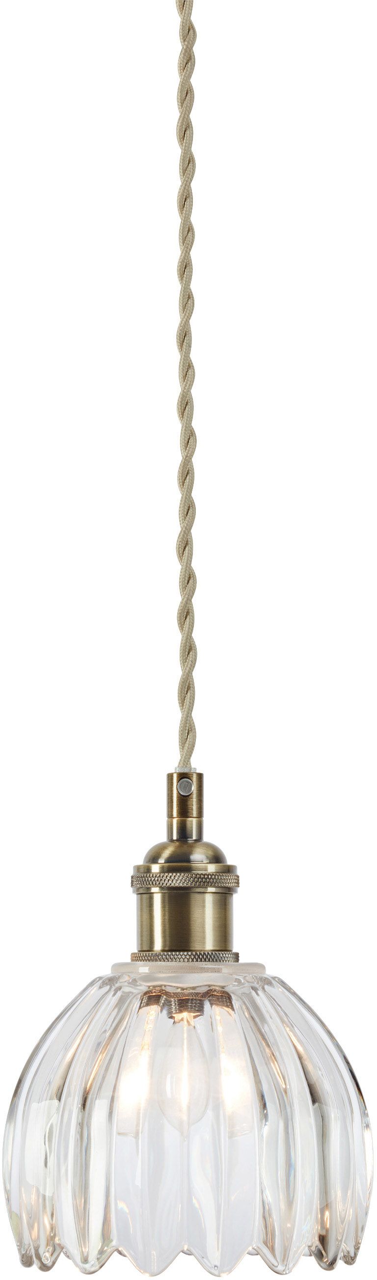 Darmowa Dostawa - Lampa wisząca 1x40 W mosiądz-przezroczysta Markslöjd Gota 109136