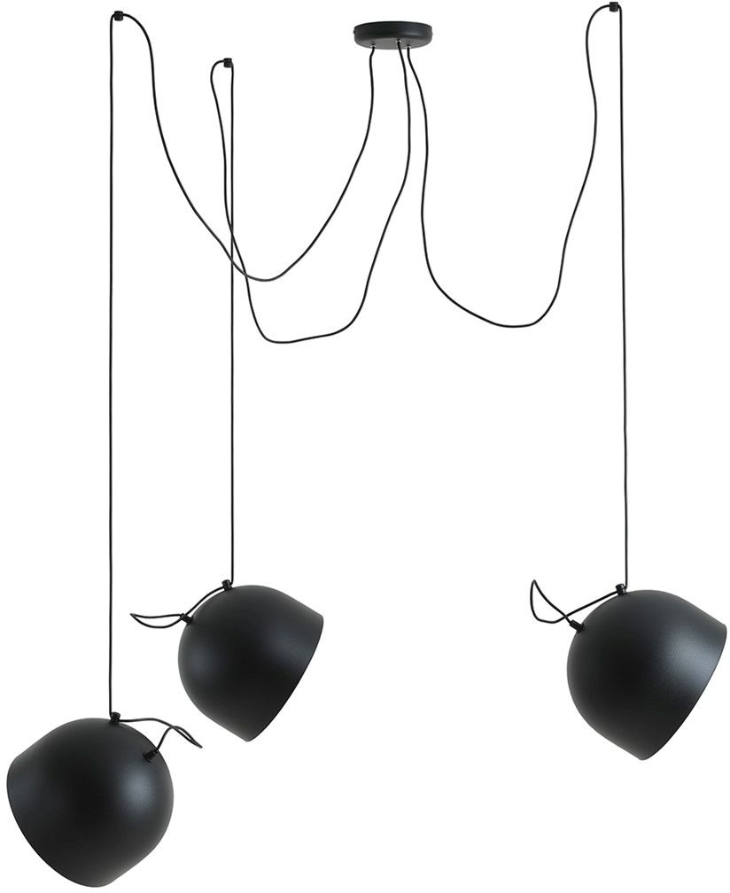 Darmowa Dostawa - Lampa wisząca 3x15 W czarna Aldex Noor 1122E1