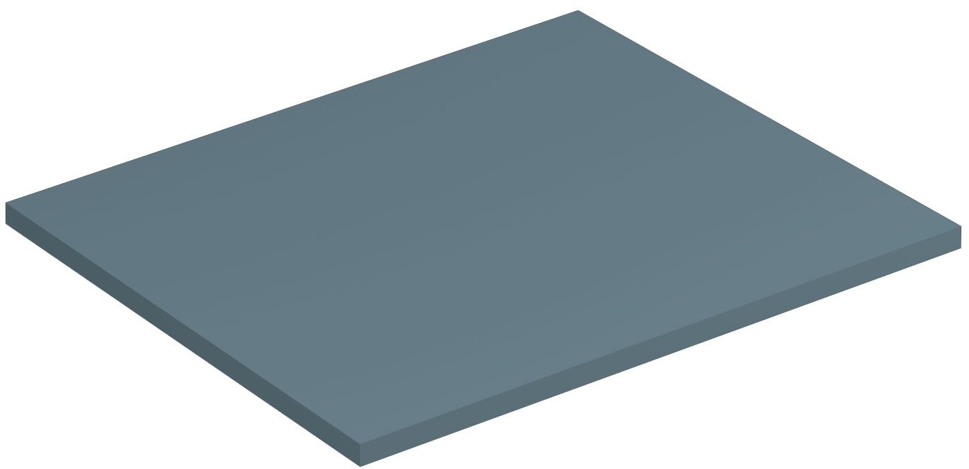 Darmowa Dostawa - Blat naszafkowy 60x50 cm niebieski Kludi Icos 50T60O3