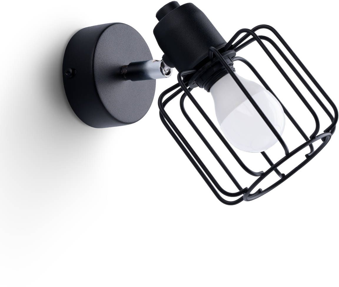 Darmowa Dostawa - Kinkiet 1x40 W czarny Sollux Lighting Beluci SL1114