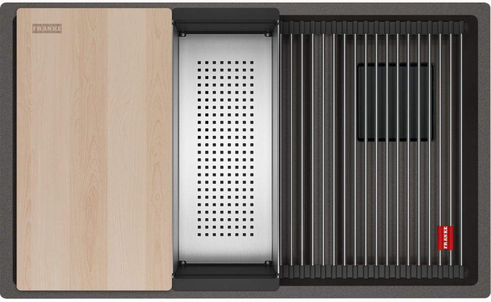 Darmowa Dostawa - Zlewozmywak granitowy 76x46 cm szary/grafitowy/onyx Franke Kanon 1250749683