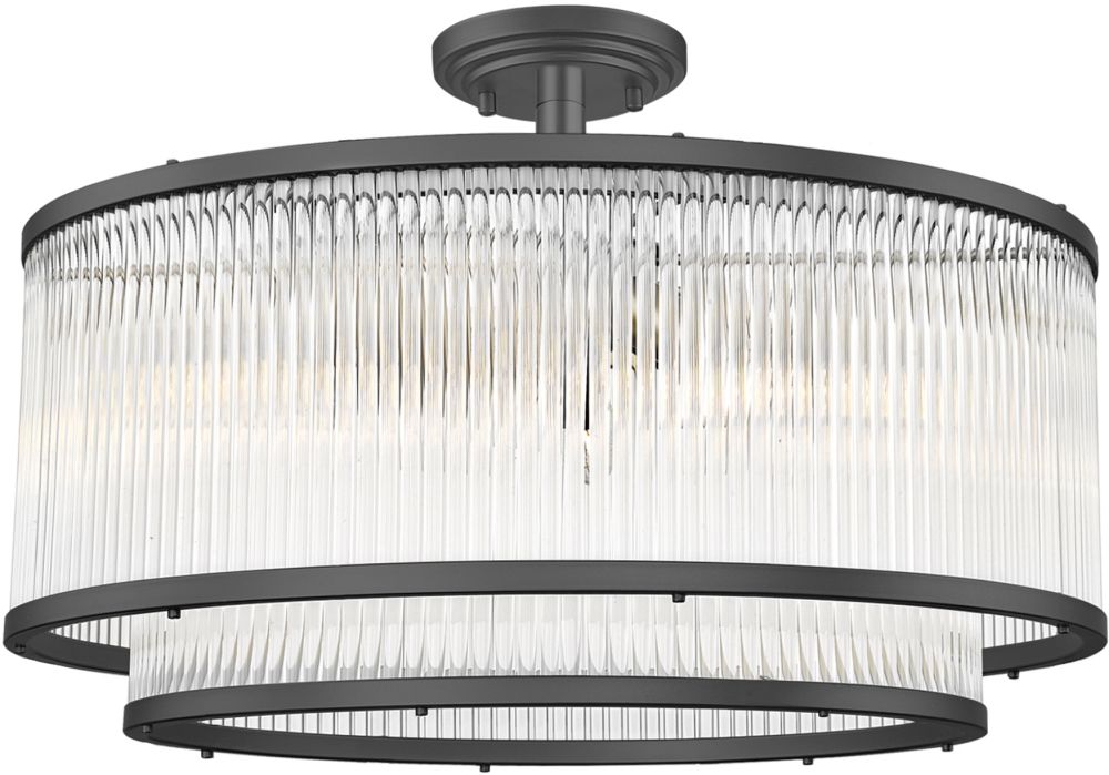 Darmowa Dostawa - Lampa podsufitowa 6x60 W czarny Zuma Line Sergio C052806HP7AC