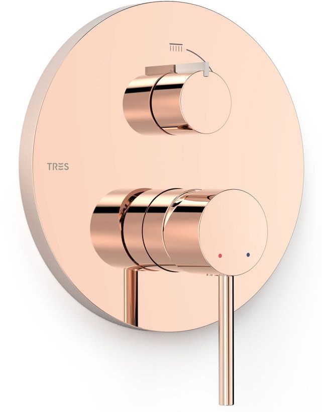 Darmowa Dostawa - Bateria wannowo-prysznicowa podtynkowa złota Tres Selection 26228110OR