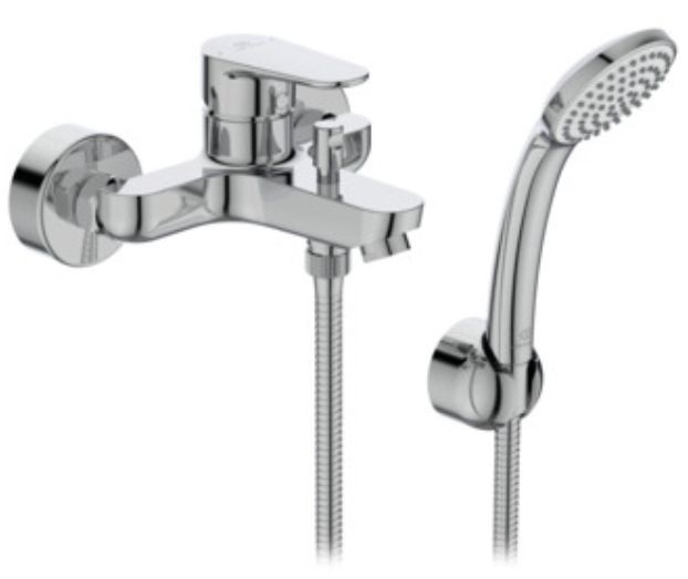 Darmowa Dostawa - Bateria wannowo-prysznicowa ścienna chrom Ideal Standard Cerafine BC706AA