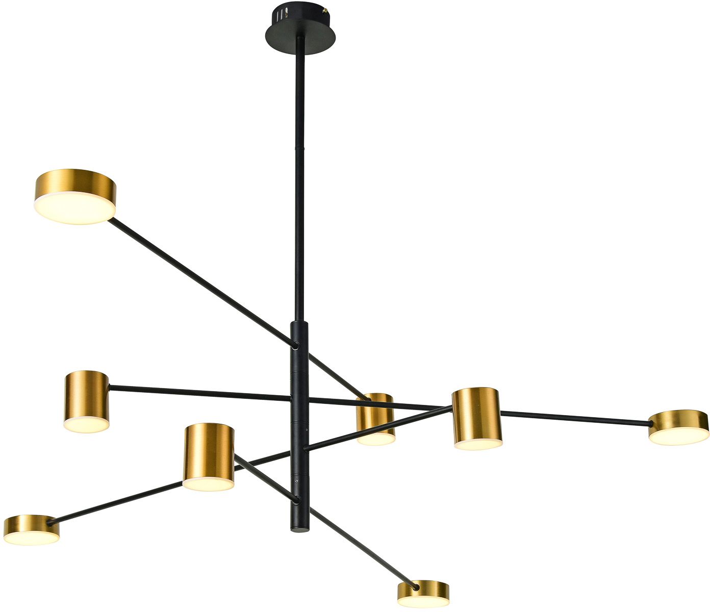 Darmowa Dostawa - Lampa podsufitowa x36 W czarna-złota Italux Remdal PND163748BKGD3K