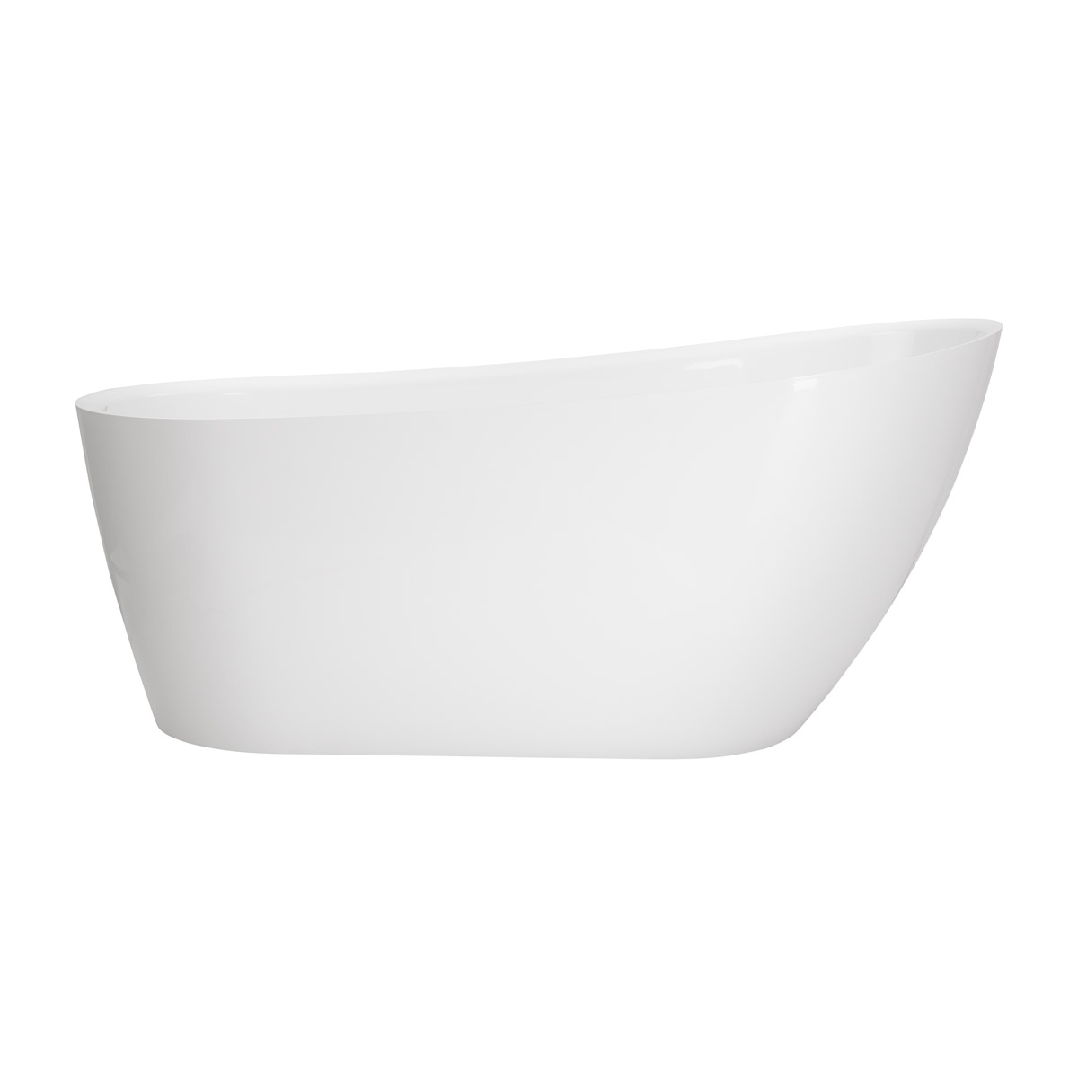 Darmowa Dostawa - Wanna wolnostojąca 158.6x73.3 cm owalna biała Ksuro 01 32000000