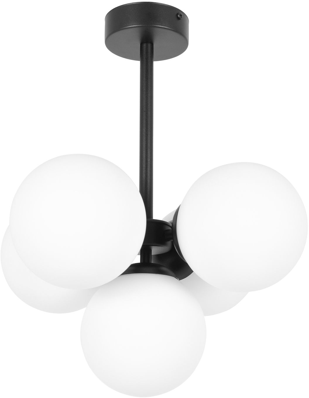 Darmowa Dostawa - Lampa podsufitowa 5x10 W biała-czarna Kaja Inez K5361