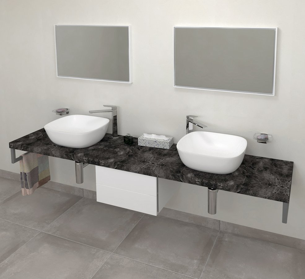 Darmowa Dostawa - Blat 240x49.5 cm grafit Sapho Avice AV249