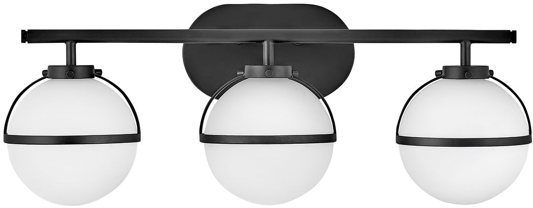 Darmowa Dostawa - Kinkiet 3x40 W biały-czarny Elstead Lighting Hollis HKHOLLIS3OBKBATH