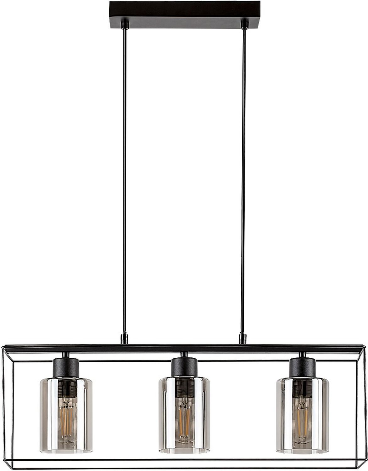 Darmowa Dostawa - Lampa wisząca 3x25 W przydymiony Rabalux Chadwick 72033