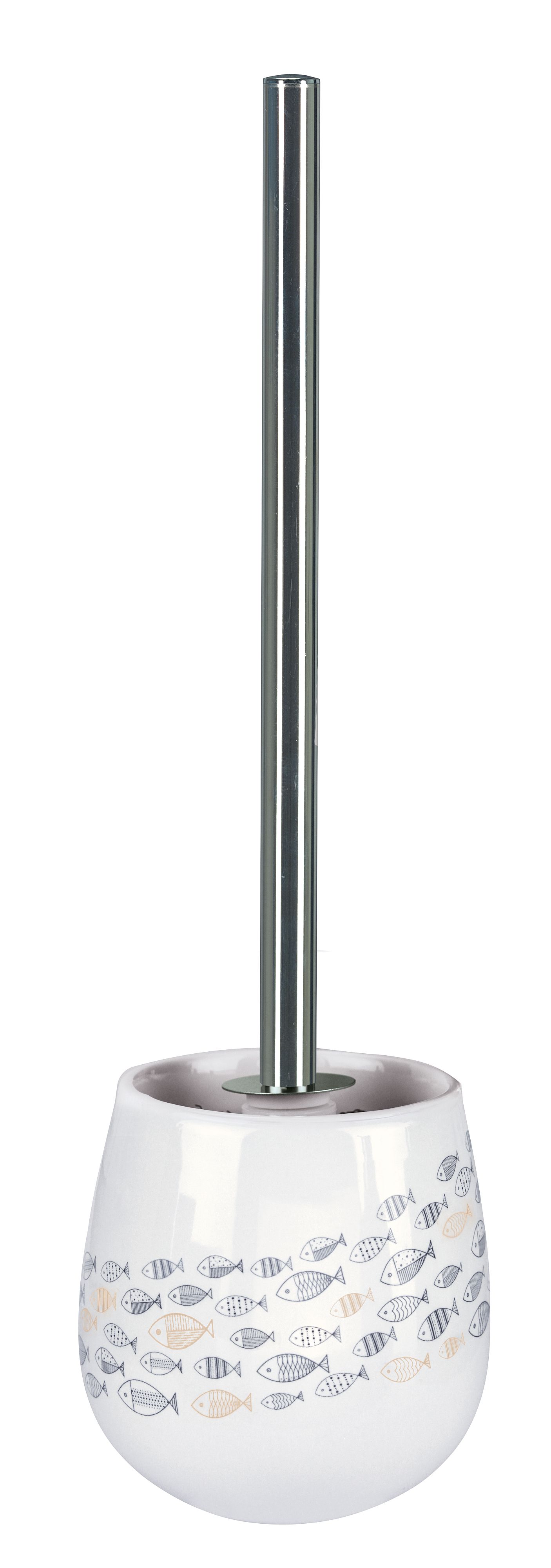 Darmowa Dostawa - Szczotka toaletowa z rączką biały Kleine Wolke Sardinas 8674783856