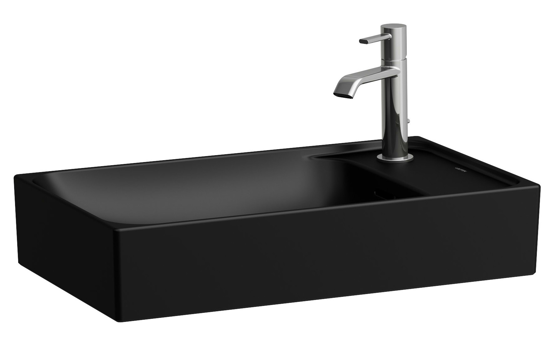 Darmowa Dostawa - Umywalka 60x35 cm prostokątna nablatowa czarna Laufen Meda H8121137161121