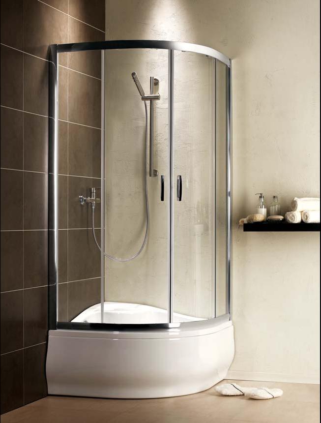 Darmowa Dostawa - Kabina prysznicowa 80x80 cm półokrągła chrom połysk/szkło przezroczyste Radaway Premium Plus A 1700 304110101N