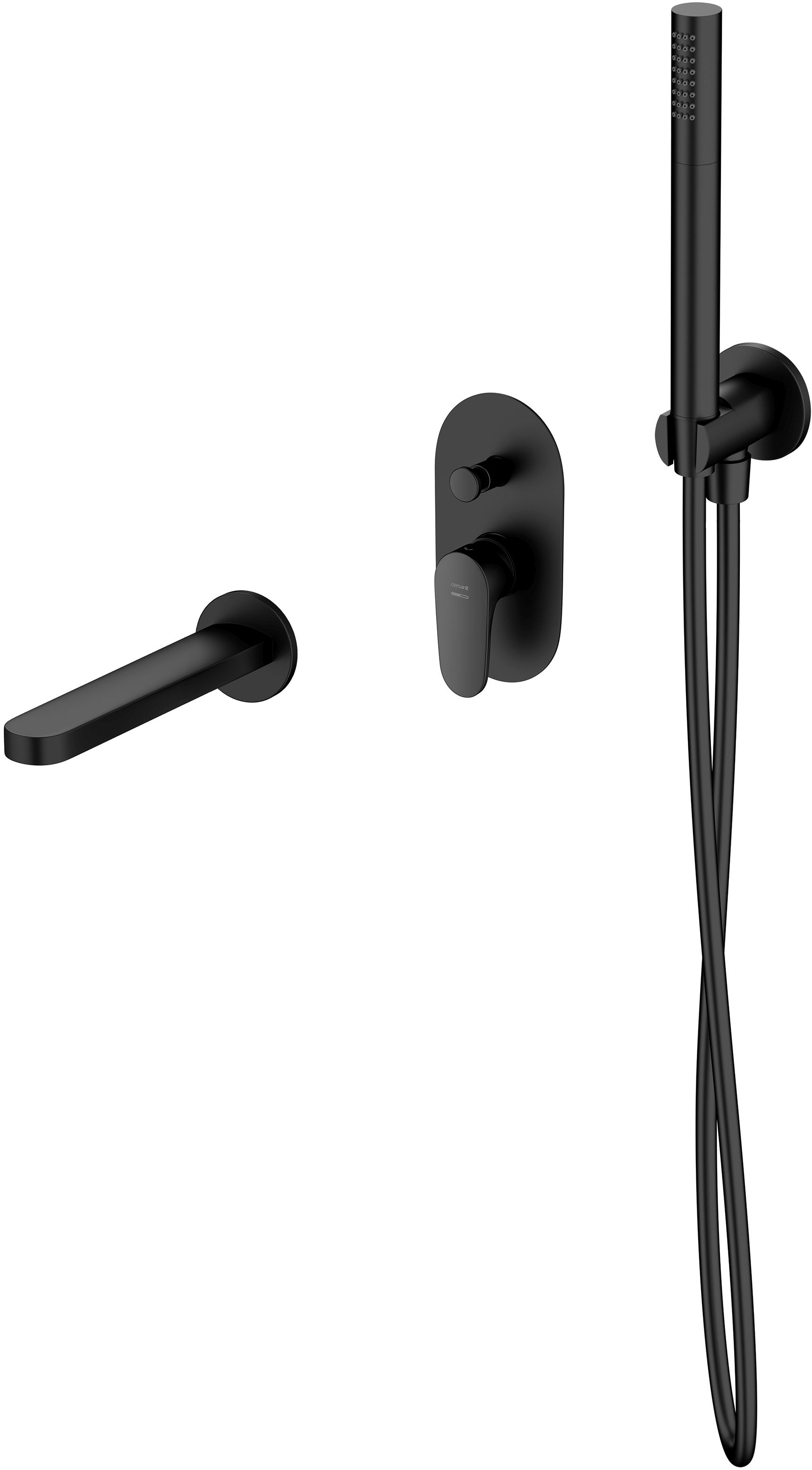 Darmowa Dostawa - Zestaw wannowo-prysznicowy podtynkowy czarny Cersanit Inverto S952043