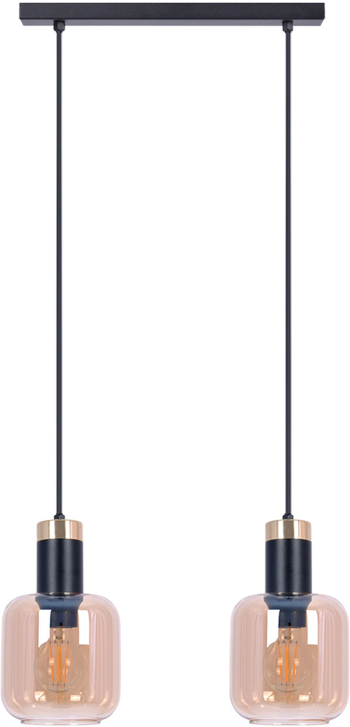 Darmowa Dostawa - Lampa wisząca 2x40 W czarny Kaja Doka K5266