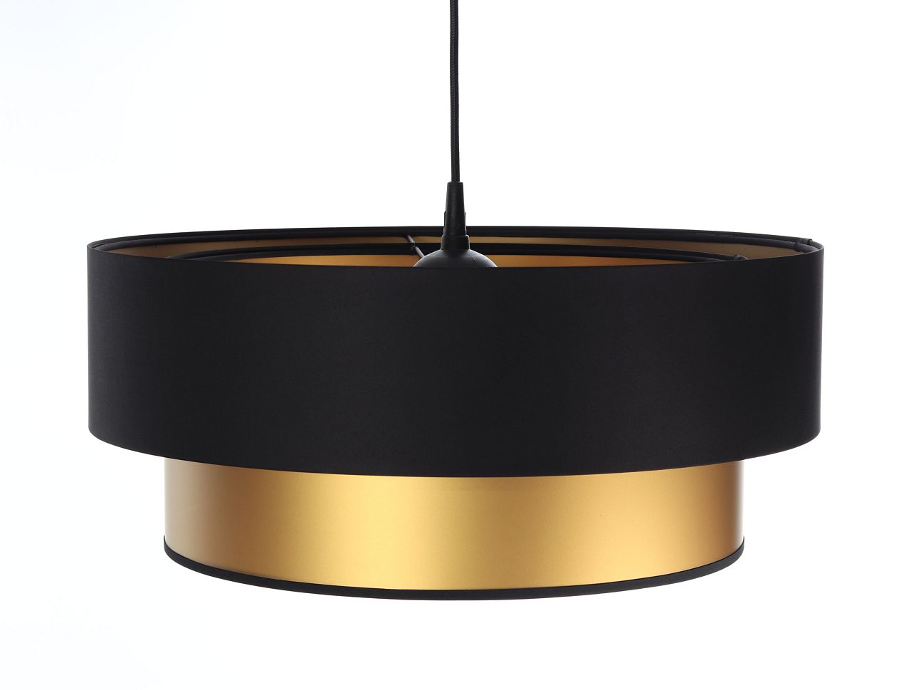 Darmowa Dostawa - Lampa wisząca 1x60 W czarna-złota BPS Koncept Duo ellegant 06104440