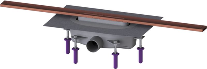 Darmowa Dostawa - Odpływ prysznicowy 80 cm miedź Kessel Linearis Infinity 4520308