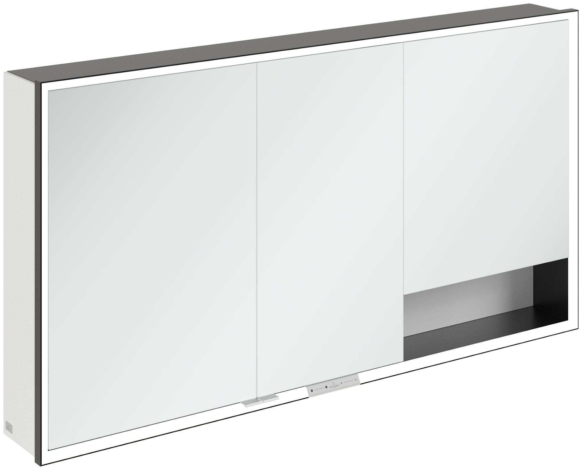 Darmowa Dostawa - Szafka 140x16.8x75 cm z lustrem biała-czarna Villeroy & Boch My View+ B48114VF