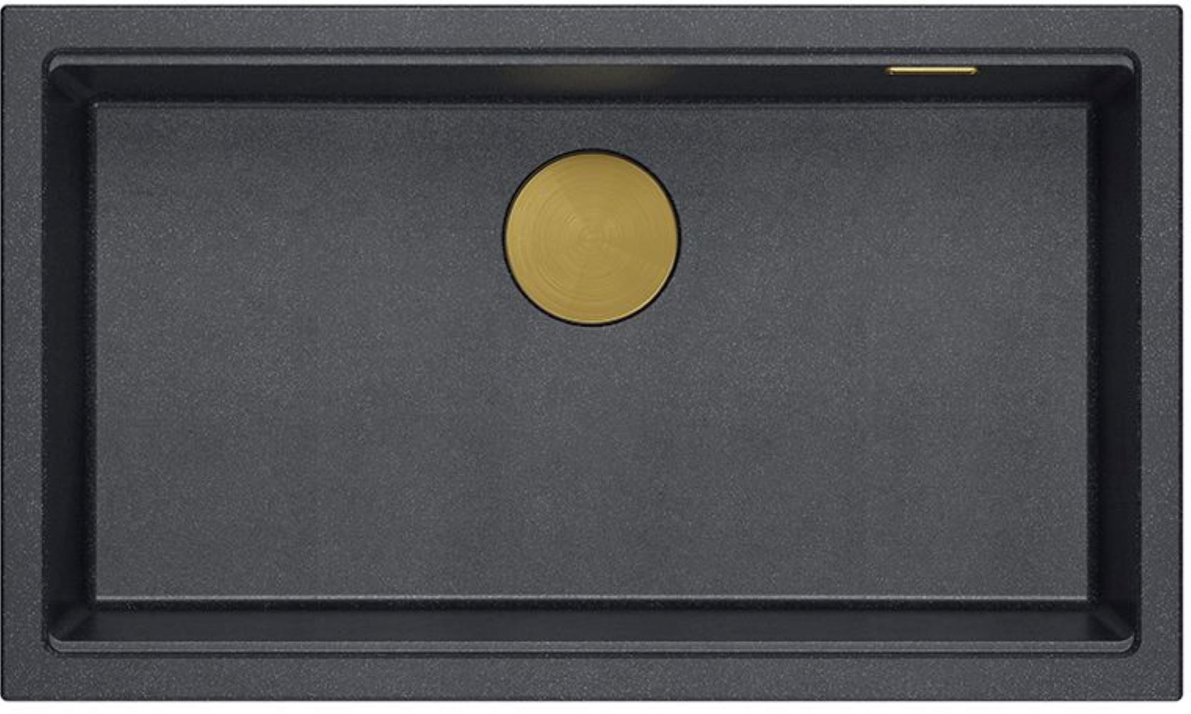 Darmowa Dostawa - Zlewozmywak GraniteQ 76x45 cm czarny-antracyt Quadron Logan HQD7644U8PVDG1U