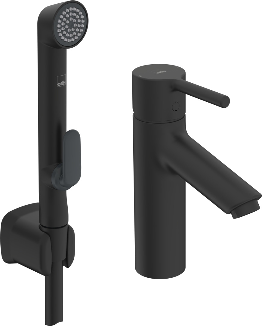 Darmowa Dostawa - Bateria umywalkowa ze słuchawką typu bidetta stojąca czarny Oras Optima 2606AF33
