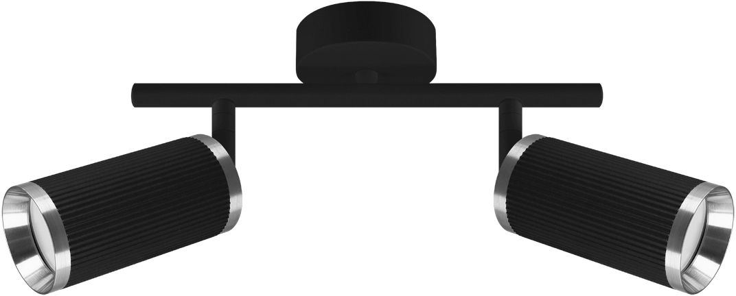 Darmowa Dostawa - Lampa podsufitowa 2x35 W czarna-chrom Strühm Frida 04201