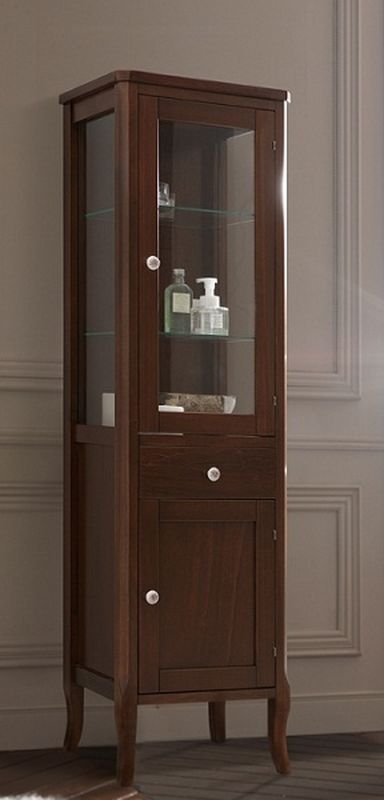 Darmowa Dostawa - Szafka 46.5x34x160.5 cm boczna stojąca orzech Kerasan Retro 731540