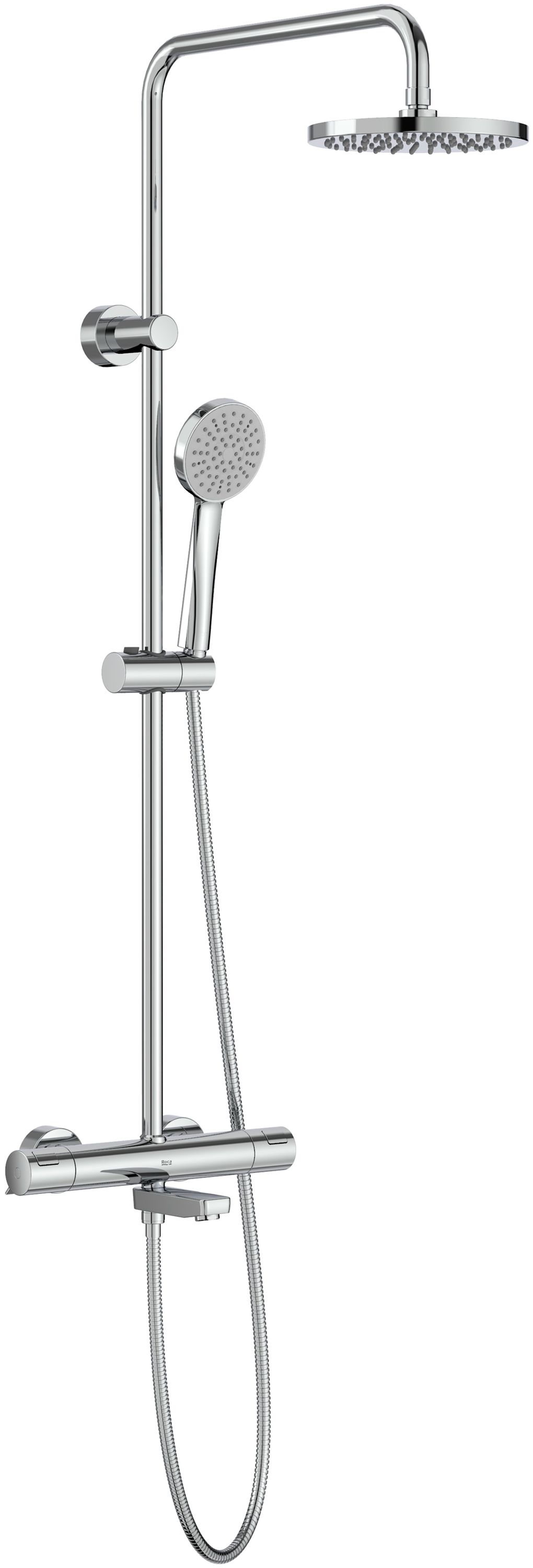 Darmowa Dostawa - Zestaw prysznicowy ścienny termostatyczny chrom Roca Victoria A5A2H18C00