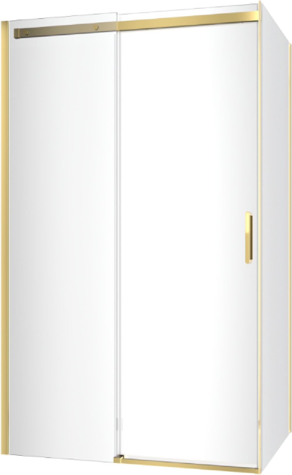 Darmowa Dostawa - Kabina prysznicowa 120x90 cm prostokątna złoty połysk/szkło przezroczyste Excellent Rols KAEX2616K12000900GL