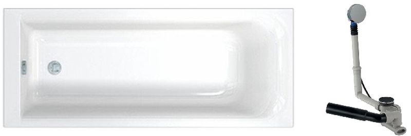 Darmowa Dostawa - Wanna z syfonem 150x70 cm Koło Rekord abset3668