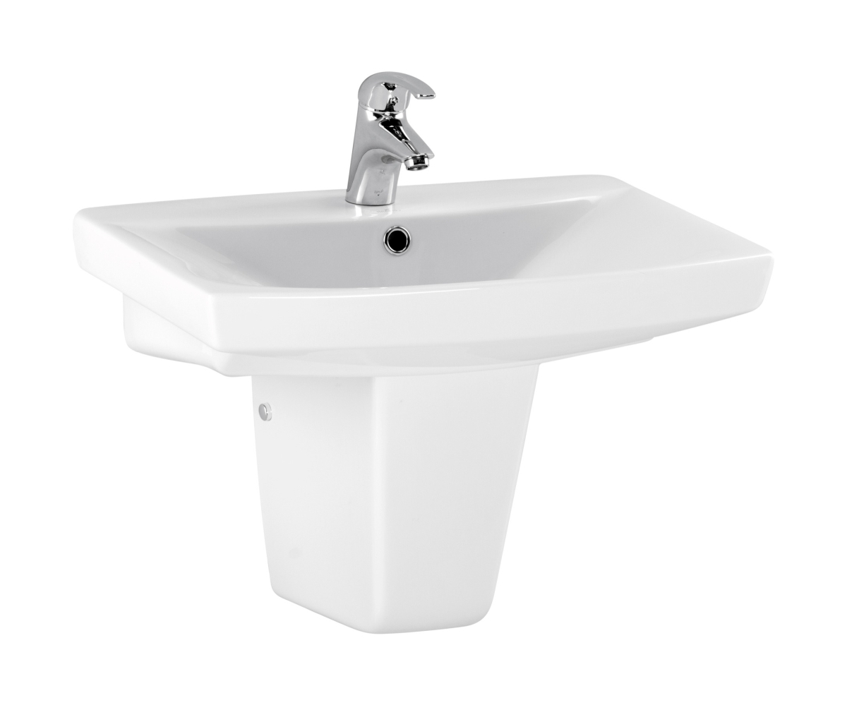 Darmowa Dostawa - Umywalka 60x41 cm prostokątna ścienna-meblowa biała Cersanit Carina K31006