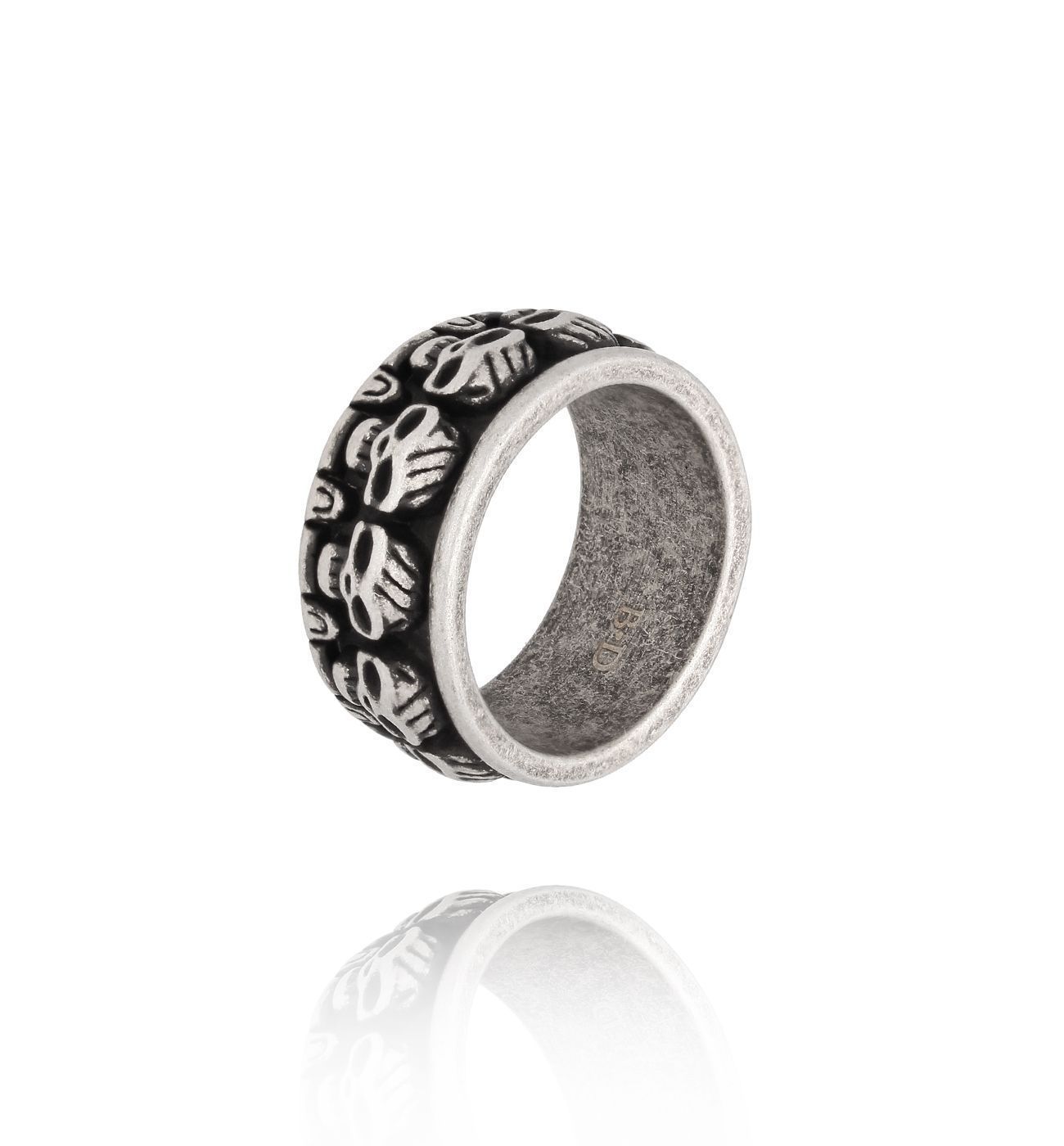 Pierścionek męski obrączka z czaszkami PMITC0118