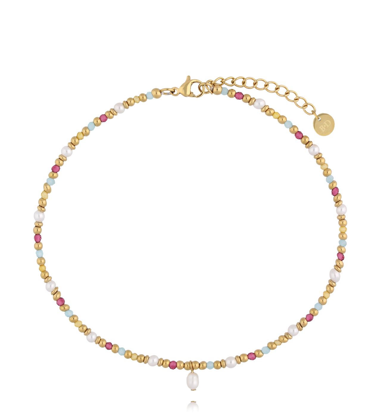 Bransoletka na nogę kolorowa BNSC0100