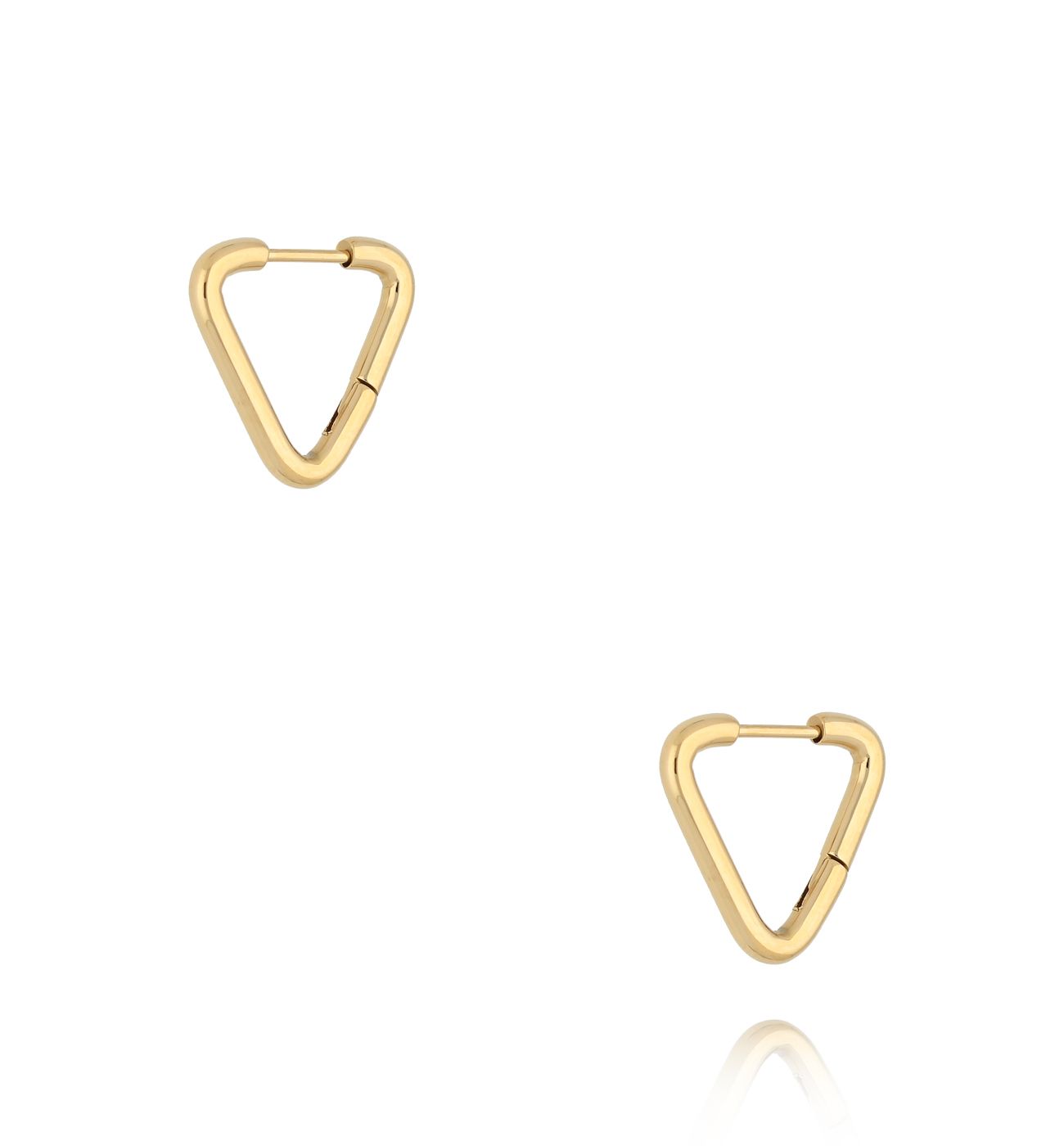 Kolczyki złote trójkąty Gudvangen KSA1096