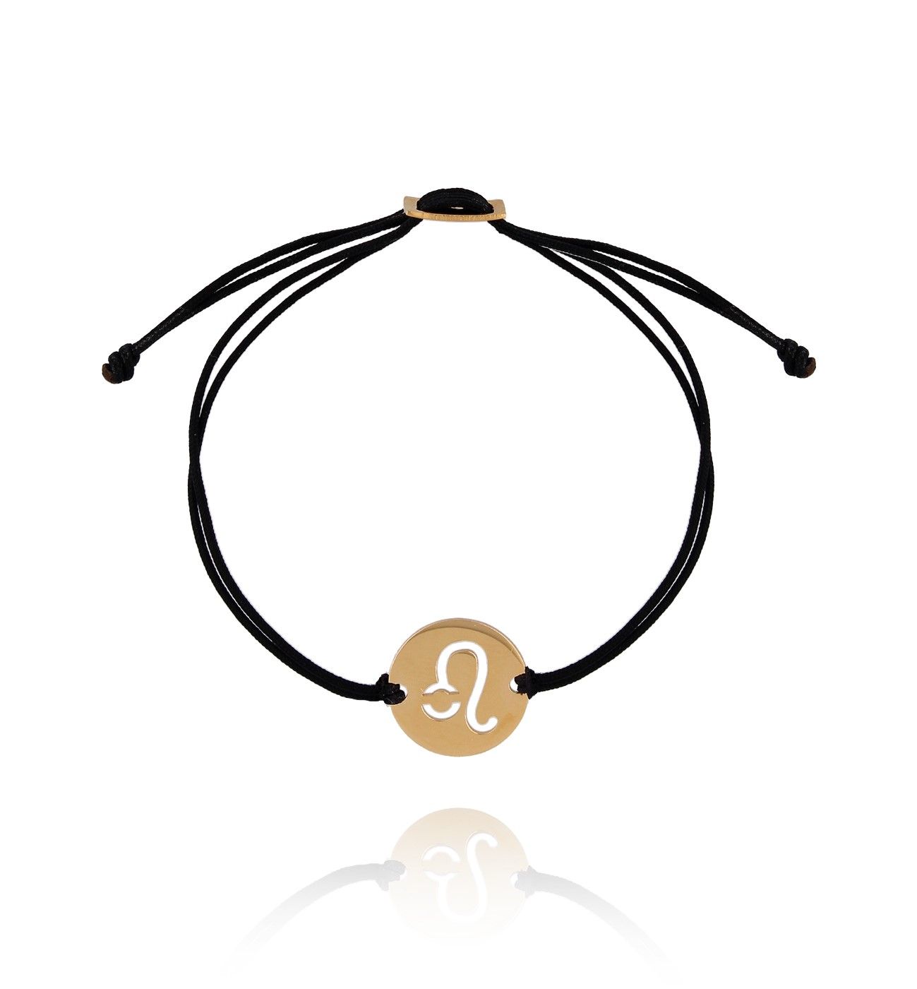 Bransoletka srebrna pozłacana znak zodiaku LEW BSE0100