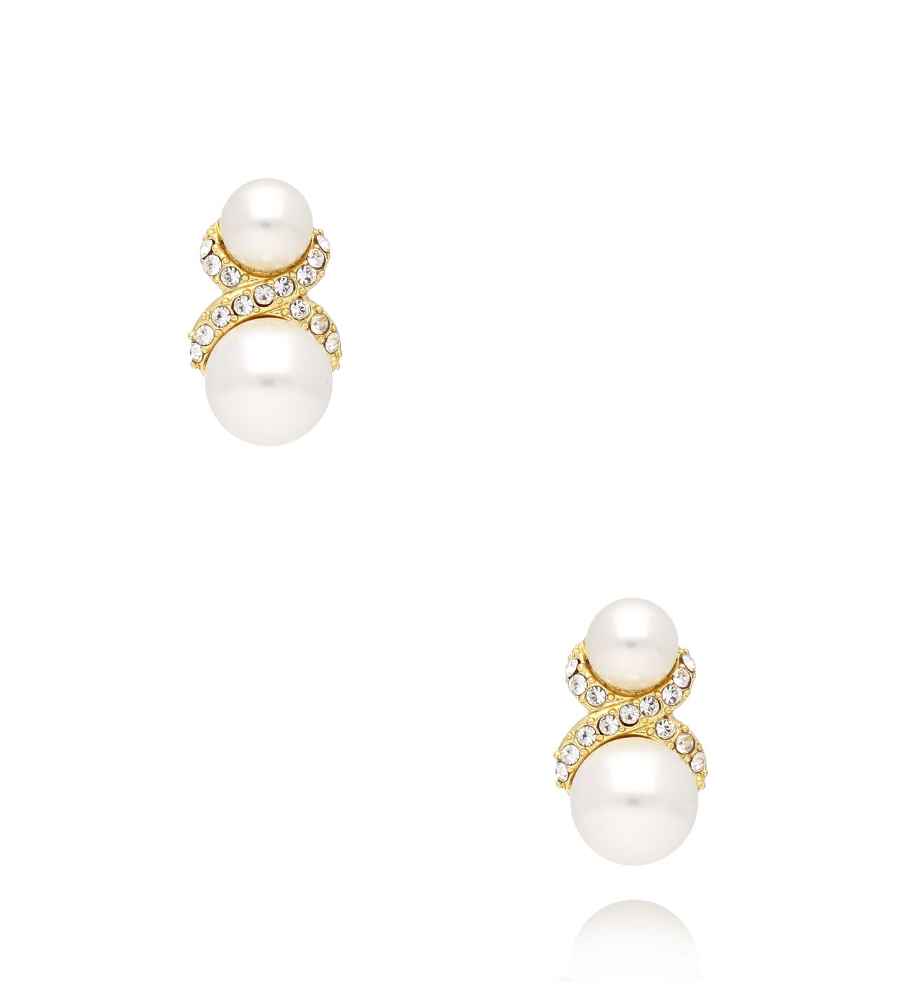 Kolczyki złote z perłami Hope KPE0120