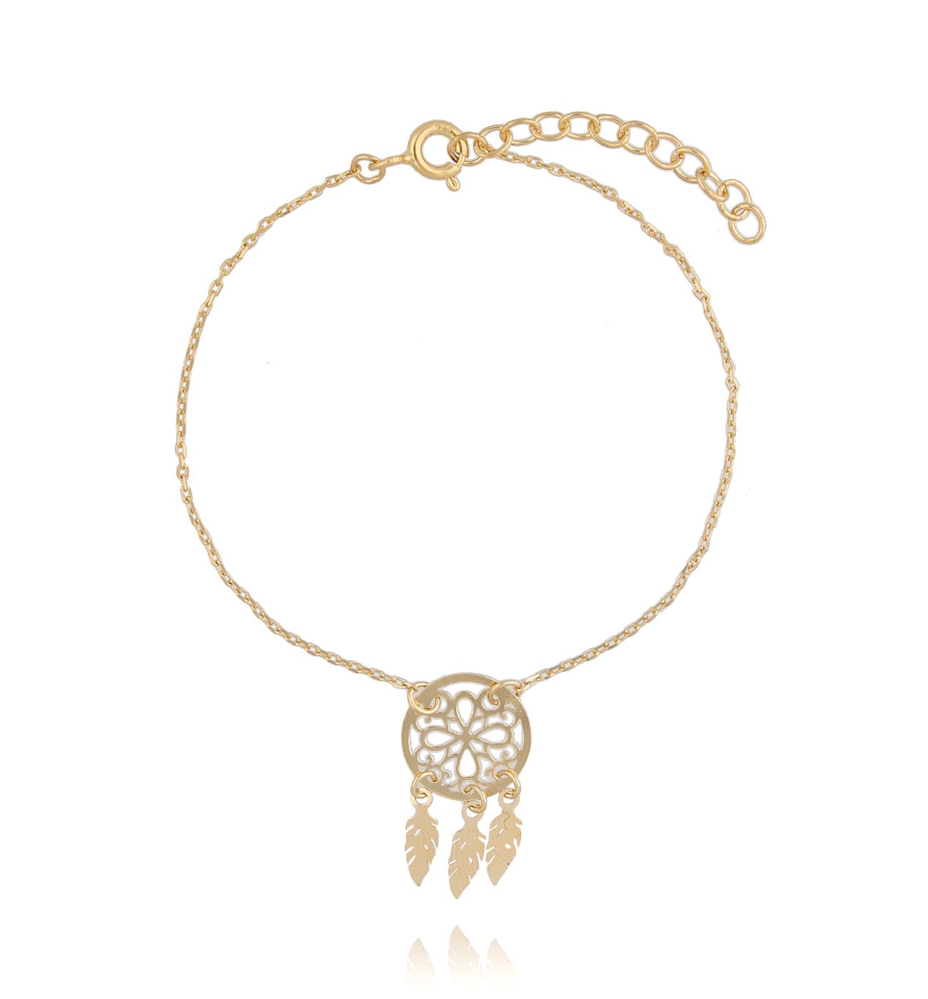 Bransoletka pozłacana łapacz snów BSE0089