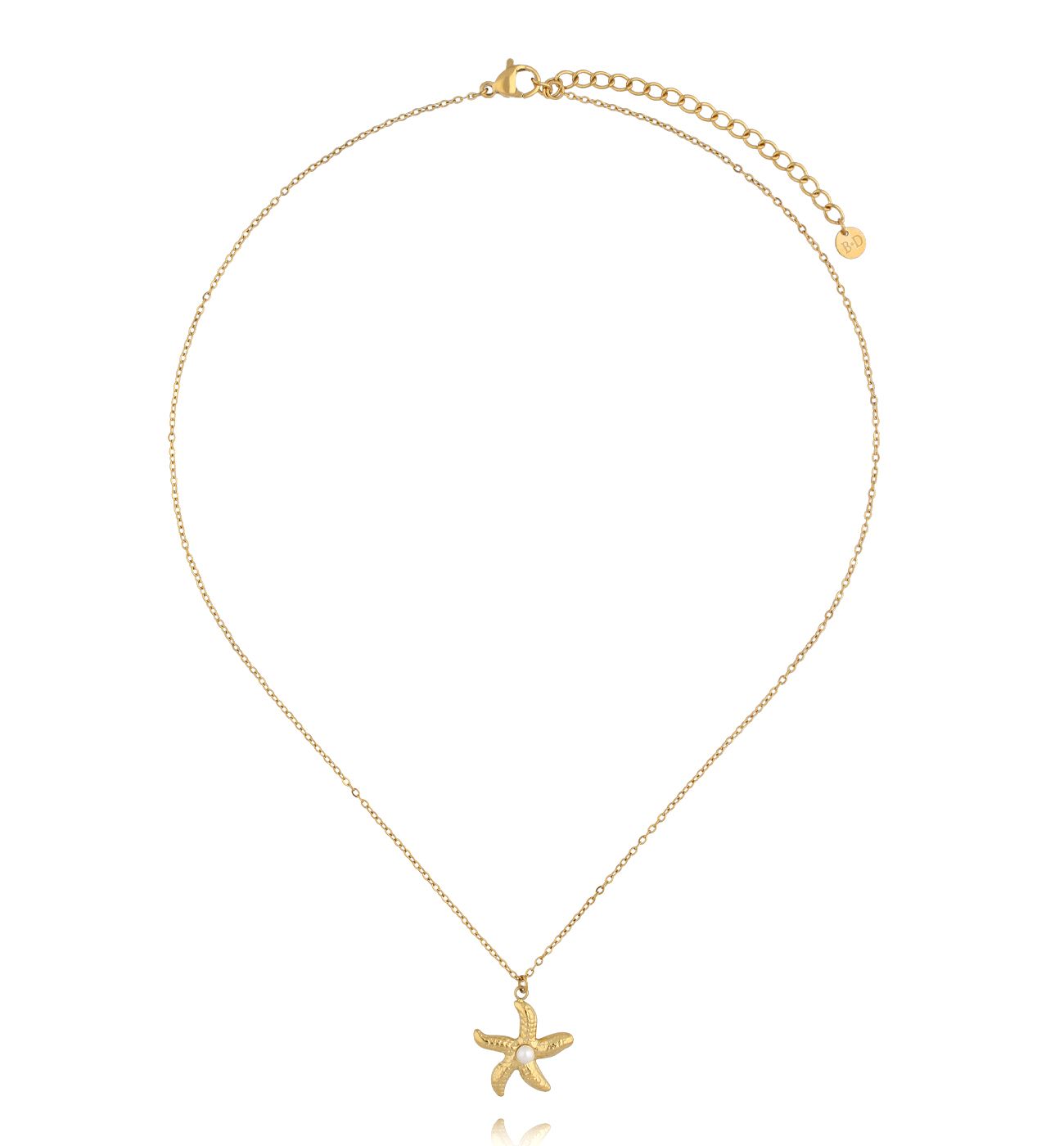 Naszyjnik delikatny z rozgwiazdą NSH0133 - By Dziubeka