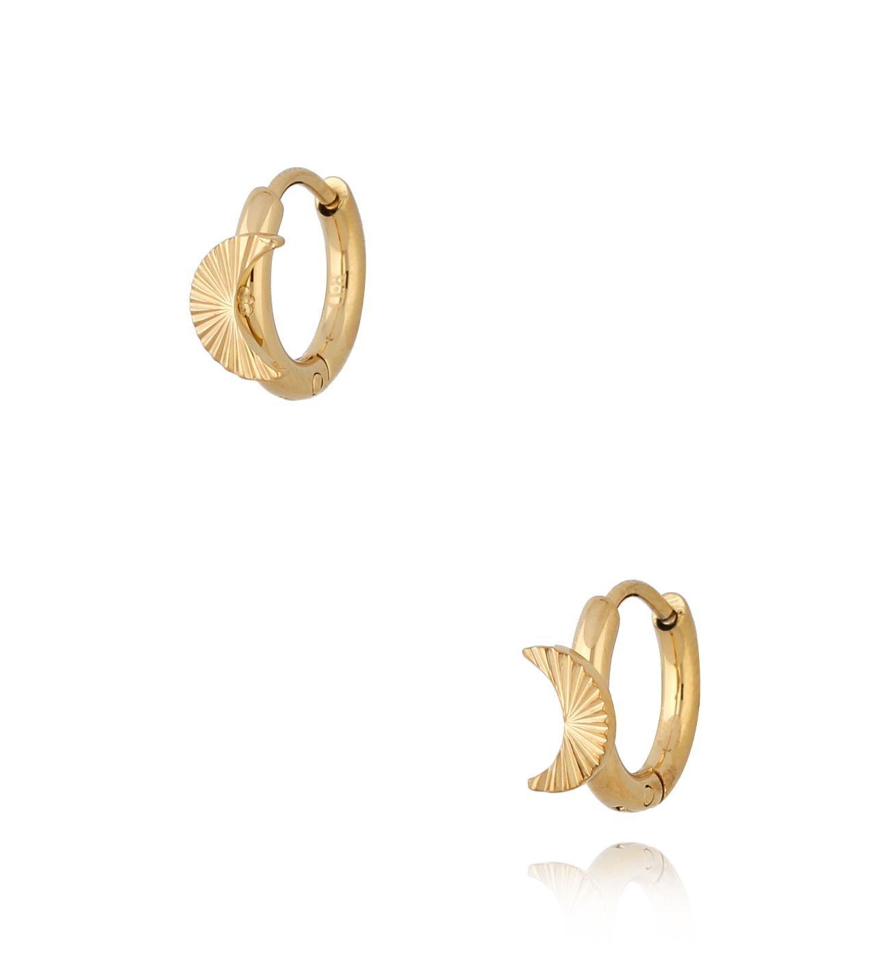 Kolczyki złote z księżycami Lille KSA0854