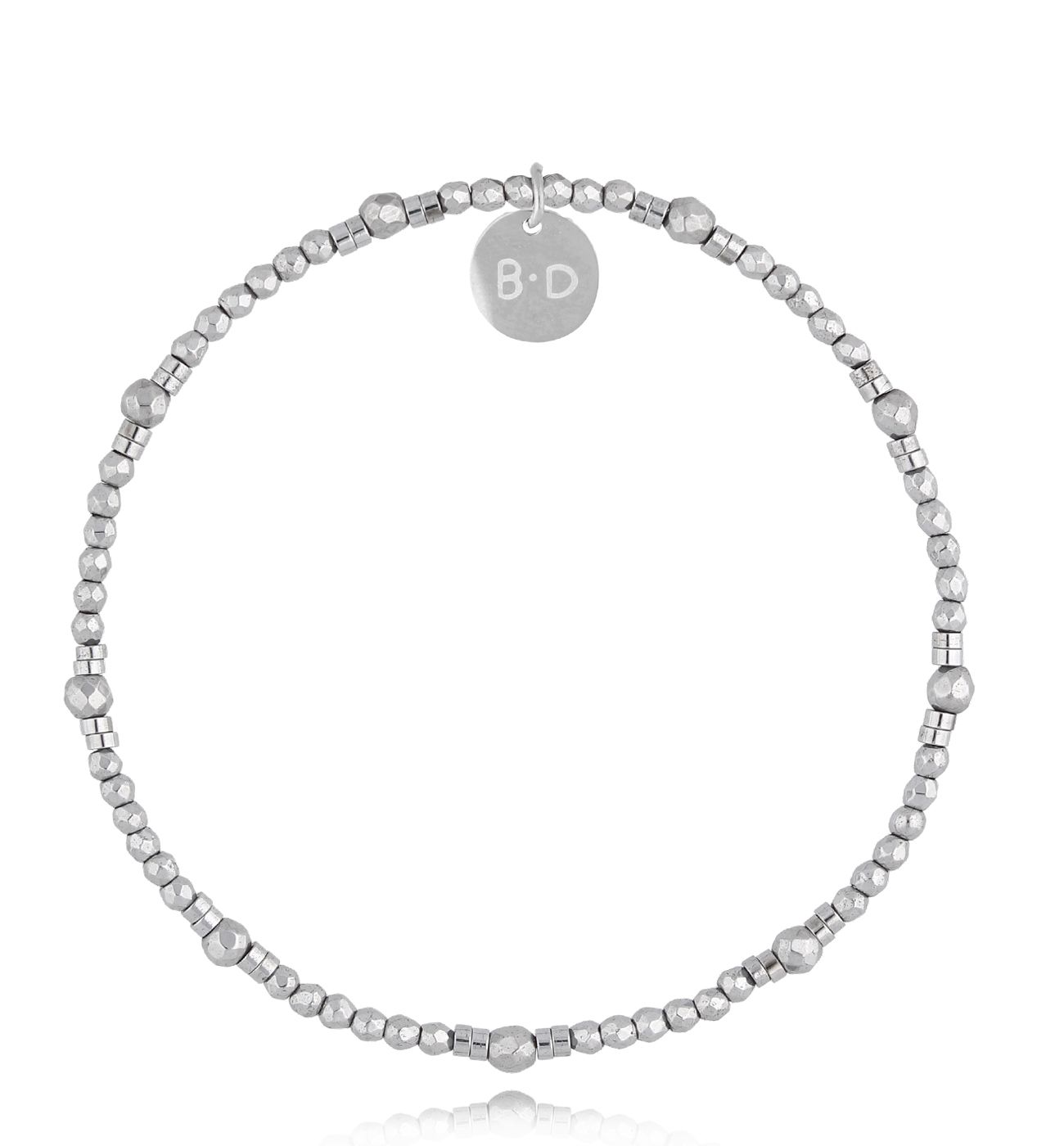 Bransoletka ze srebrnymi hematytami Longet - By Dziubeka