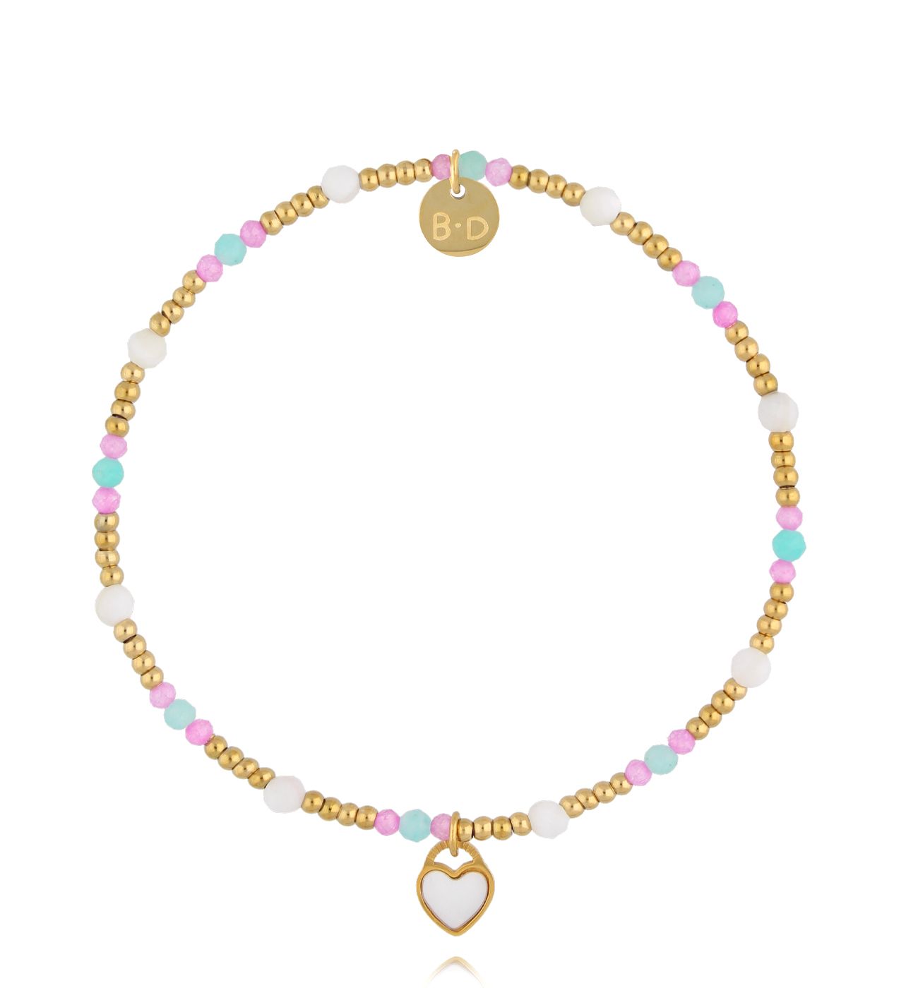 Bransoletka złota z sercem BTW3340