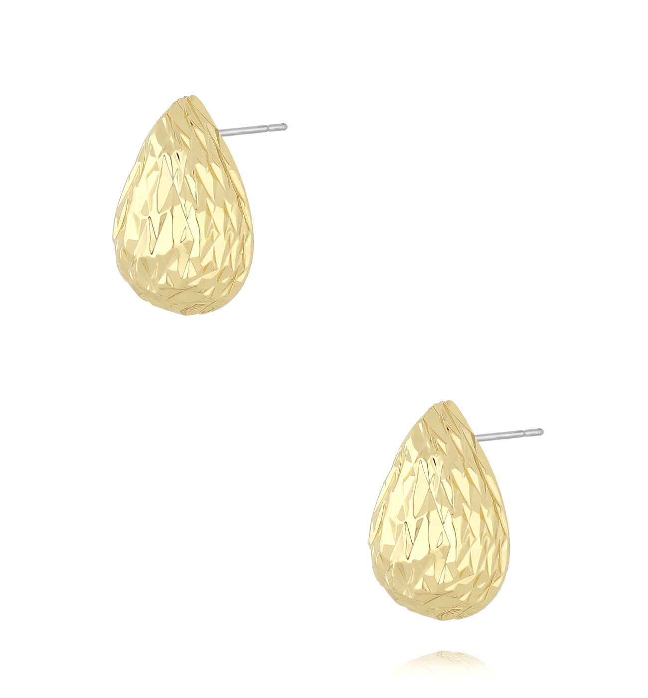 Kolczyki krople złote KLU0015 - By Dziubeka